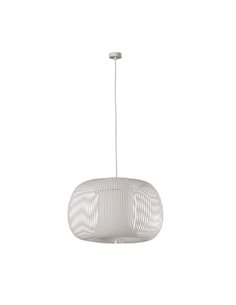 Suspension blanche MIRTA, kit texturé blanc ou noir, Ø 38 cm, LED E27 15 W