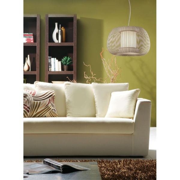 Luminária Pendente MIRTA Piedra, com Kit Texturizado Branco ou Preto, Ø 45cm LED E27 15W