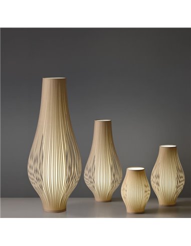 Lámpara de pie MIRTA Blanco, LED E27 3x15W, con Interruptor de cable