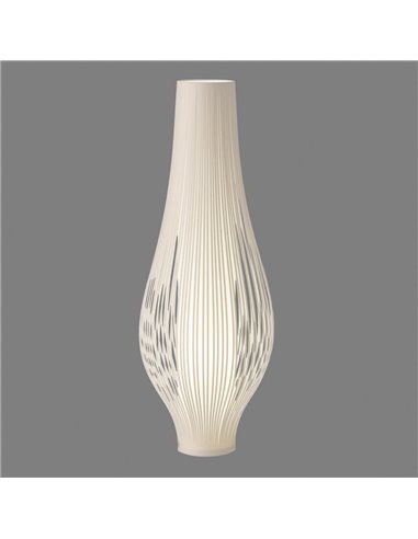 Lámpara de pie MIRTA Blanco, LED E27 3x15W, con Interruptor de cable