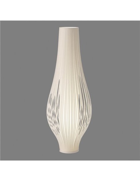 Candeeiro de pé MIRTA branco, LED E27 3x15W, com interruptor de cabo