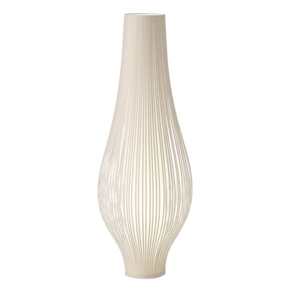 Lámpara de pie MIRTA Blanco, LED E27 3x15W, con Interruptor de cable