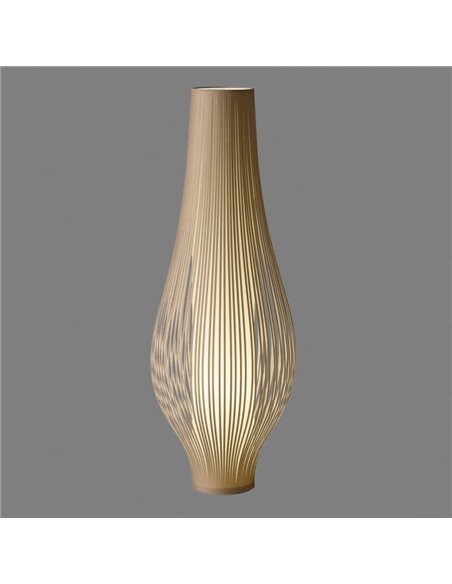 Lampadaire MIRTA Piedra, LED E27 3x15W, avec interrupteur à câble