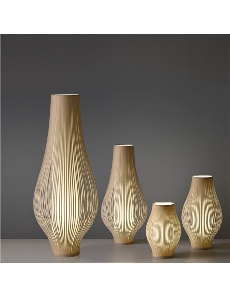 Lampadaire MIRTA Piedra, LED E27 3x15W, avec interrupteur à câble