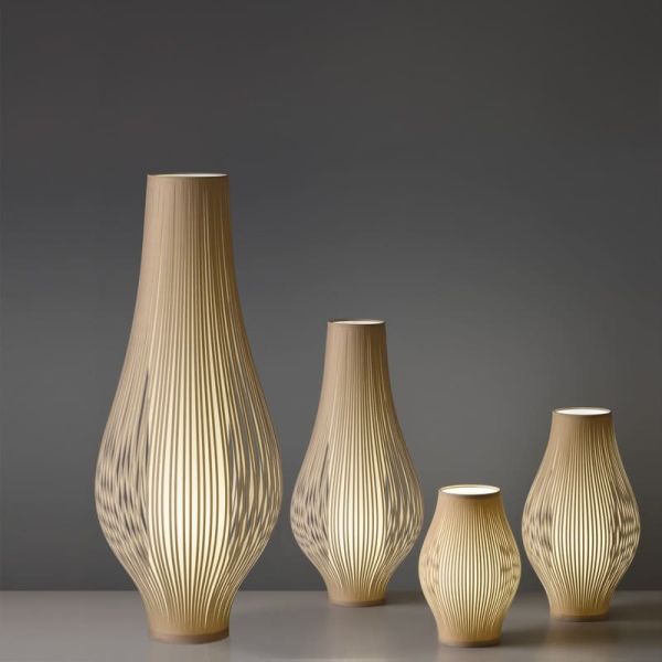 Candeeiro de pé MIRTA Piedra, LED E27 3x15W, com interruptor de cabo