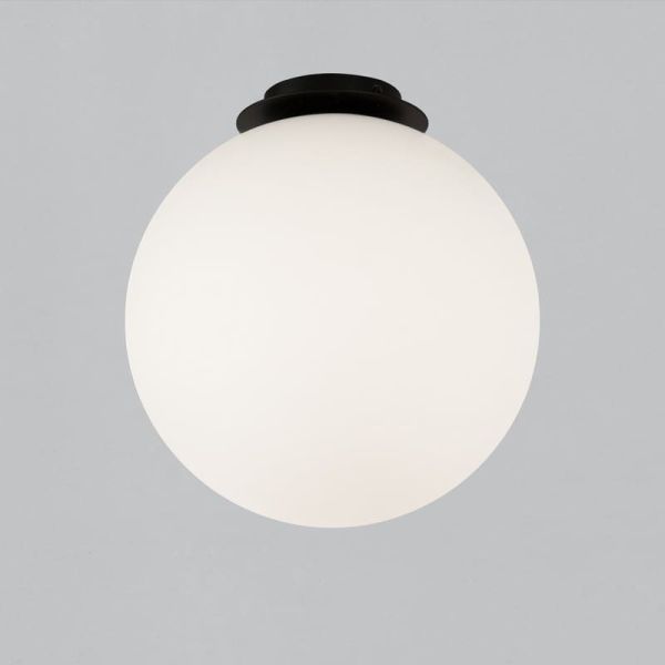 Plafón de techo PARMA Ø 30cm Oro Viejo o Negro Mate/Opal, LED E27 15W, IP44