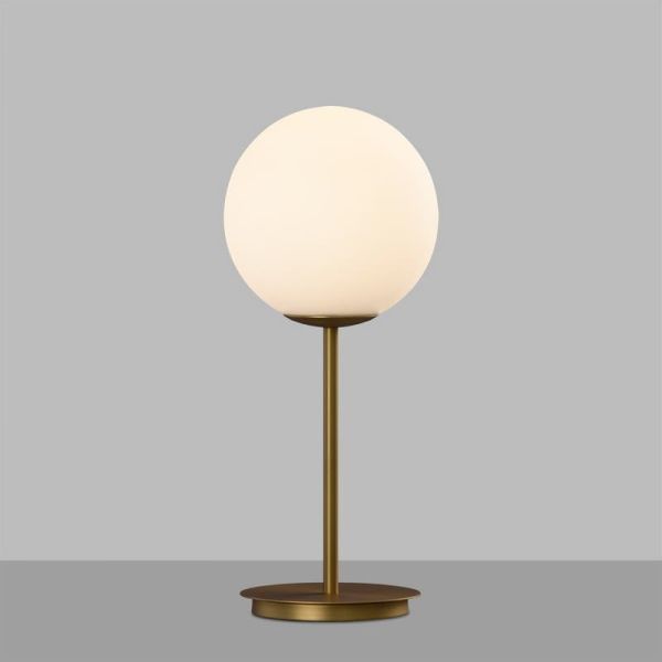 Lámpara de Sobremesa  PARMA Ø 18cm Oro Viejo o Negro Mate/Opal, 15W (LED E27 max. Ø45 mm)