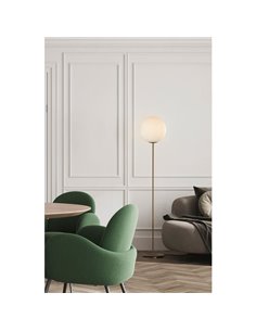 Lámpara de Sobremesa  PARMA Ø 30 cm Oro Viejo o Negro Mate/Opal, 15W E27 2