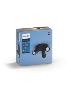 Plafonnier orientable à 3 spots PONGEE Black IP20 | LeonLeds 2