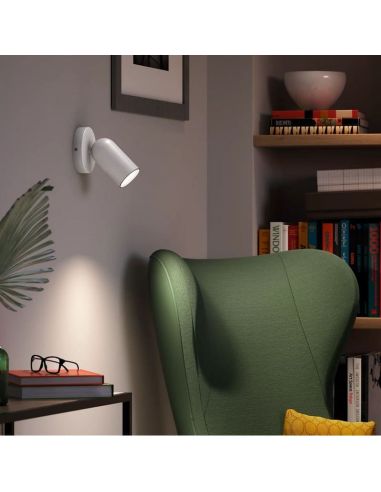 Foco Orientable PONGEE Color Blanco para Techo/Pared | LeonLeds