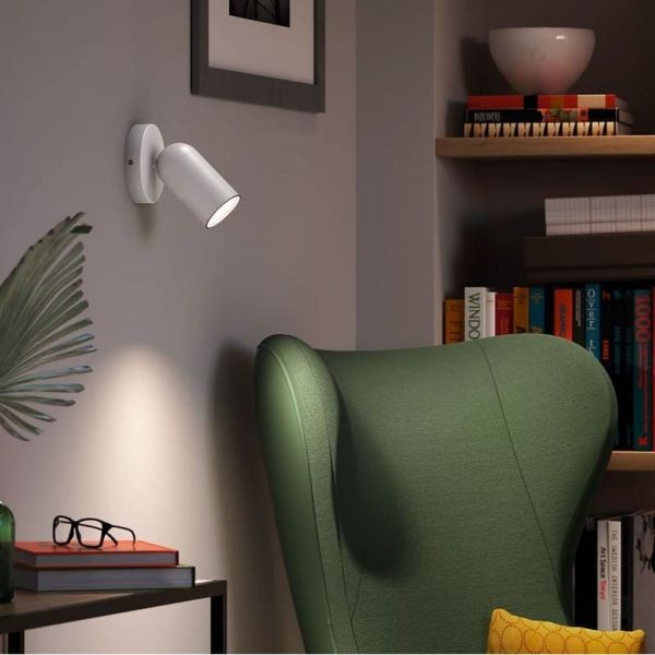 Foco Orientable PONGEE Color Blanco para Techo/Pared | LeonLeds