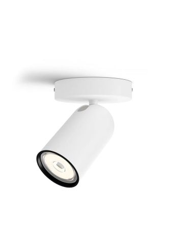 Spot orientable blanc PONGEE pour plafond/mur | LeonLeds