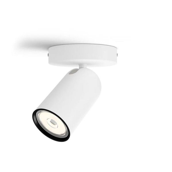 Spot orientable blanc PONGEE pour plafond/mur | LeonLeds