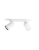 Regleta de 2 Focos Orientables PONGEE Color Blanco IP20 | LeonLeds