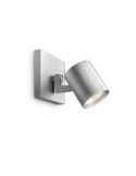 RUNNER Spot Orientable Couleur Aluminium Plafond/Ampoule Murale | LéonLeds