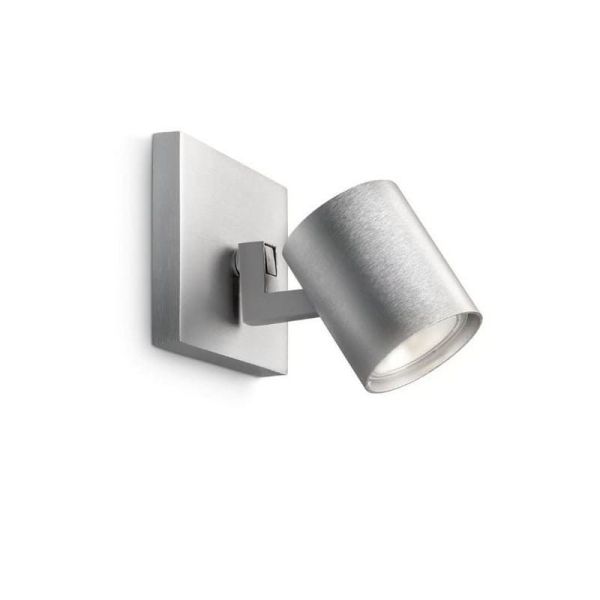 Foco Orientable RUNNER Color Aluminio Bombilla Techo/Pared | LeonLeds