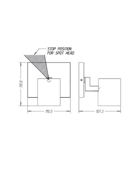 Foco Orientable RUNNER Color Aluminio Bombilla Techo/Pared | LeonLeds
