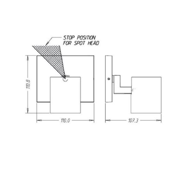 Foco Orientable RUNNER Color Aluminio Bombilla Techo/Pared | LeonLeds