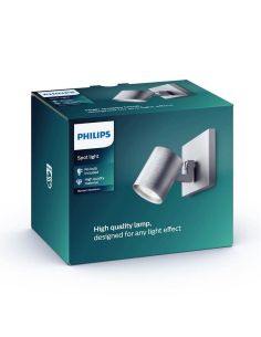 RUNNER Spot Orientable Couleur Aluminium Plafond/Ampoule Murale | LéonLeds 2