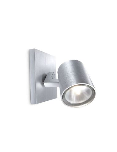 Foco Orientable RUNNER Color Aluminio Bombilla Techo/Pared | LeonLeds