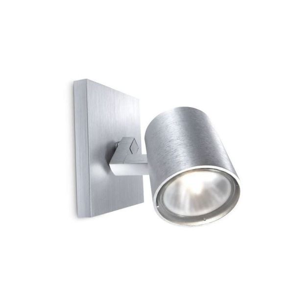 RUNNER Spot Orientable Couleur Aluminium Plafond/Ampoule Murale | LéonLeds