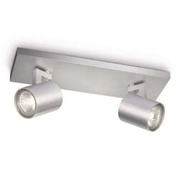 Barrette de 2 Spots Aluminium Orientables RUNNER | LéonLeds