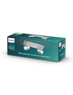 Regleta de 2 Focos Orientables RUNNER Aluminio| LeonLeds 2