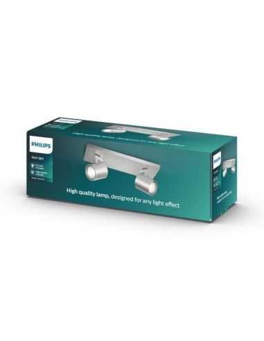 Regleta de 2 Focos Orientables RUNNER Aluminio| LeonLeds