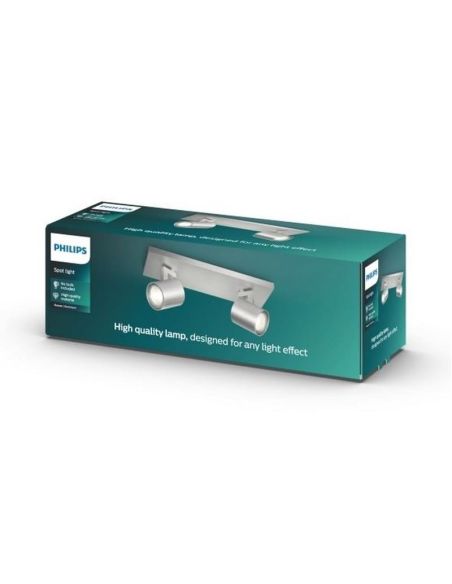 Regleta de 2 Focos Orientables RUNNER Aluminio| LeonLeds