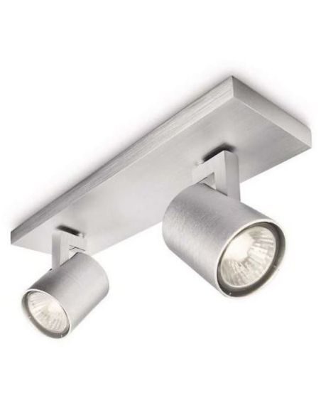 Barrette de 2 Spots Aluminium Orientables RUNNER | LéonLeds