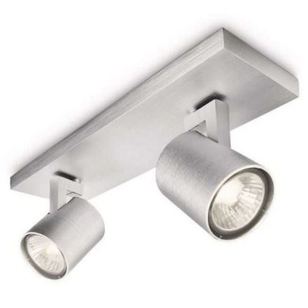 Regleta de 2 Focos Orientables RUNNER Aluminio| LeonLeds