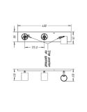 Regleta de 3 Focos Orientables RUNNER Aluminio Techo/Pared | LeonLeds