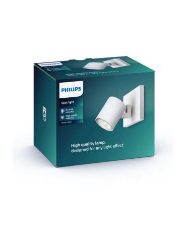 Foco Orientable Techo/Pared RUNNER Blanco para interior | LeonLeds