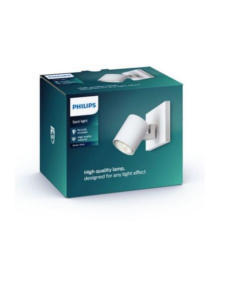 Foco Orientable Techo/Pared RUNNER Blanco para interior | LeonLeds