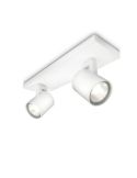 Regleta 2 Focos Orientables RUNNER Blanco Techo/Pared | LeonLeds