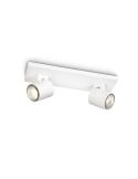 Regleta 2 Focos Orientables RUNNER Blanco Techo/Pared | LeonLeds