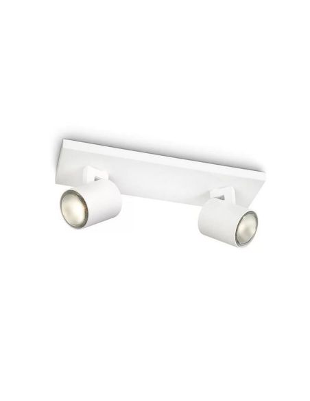 Strip 2 Spots Orientables RUNNER Blanc Plafond/Mur | LéonLeds