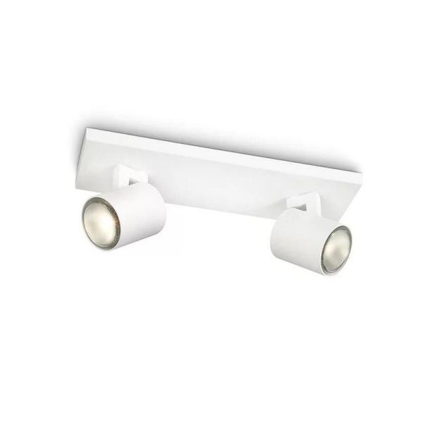 Regleta 2 Focos Orientables RUNNER Blanco Techo/Pared | LeonLeds