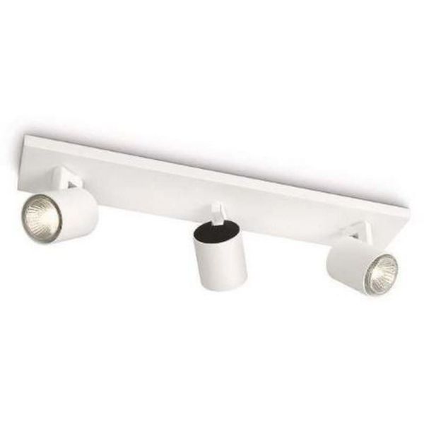 Tira 3 Focos Ajustáveis RUNNER Branco para Teto/Parede | LeonLeds