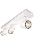 Regleta 3 Focos Orientables RUNNER Blanco para Techo/Pared | LeonLeds