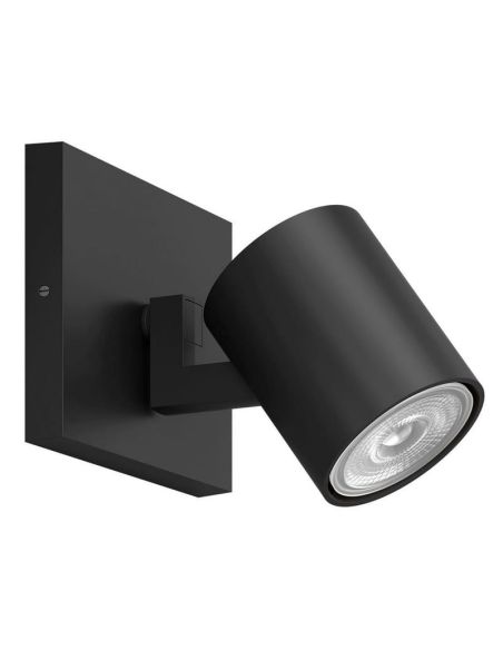 Spot Plafond/Mur Orientable RUNNER Couleur Noir pour intérieur | LéonLeds