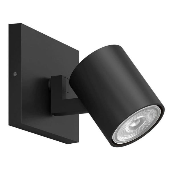 Foco ajustável de teto/parede RUNNER Cor Preto para interior | LeonLeds