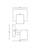 Foco Orientable Techo/Pared RUNNER Color Negro para interior | LeonLeds