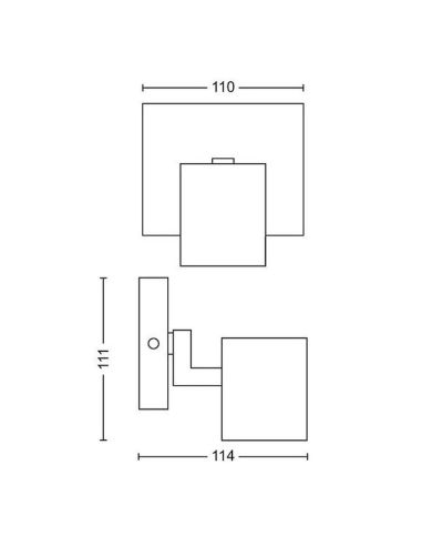 Foco Orientable Techo/Pared RUNNER Color Negro para interior | LeonLeds