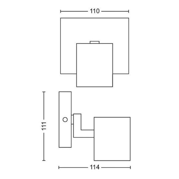 Foco Orientable Techo/Pared RUNNER Color Negro para interior | LeonLeds