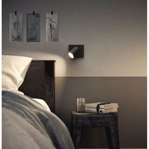 Foco Orientable Techo/Pared RUNNER Color Negro para interior | LeonLeds