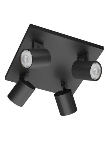 Regleta 4 Focos cabezales Orientables Techo/Pared RUNNER| LeonLeds