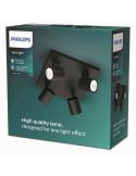 Regleta 4 Focos cabezales Orientables Techo/Pared RUNNER| LeonLeds