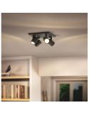 Strip avec 4 spots orientables pour plafond/mur RUNNER | LéonLeds
