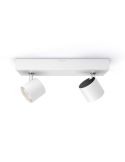 Regleta 2 Focos LED Orientables STAR Regulable IP20 Montaje Fácil | LeonLeds